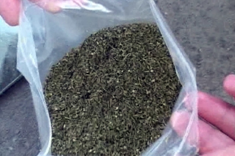 В Оренбуржье полицейские поймали наркомана с пакетом травки